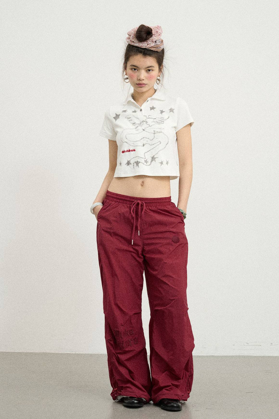 Cropped Angel Polo Shirt