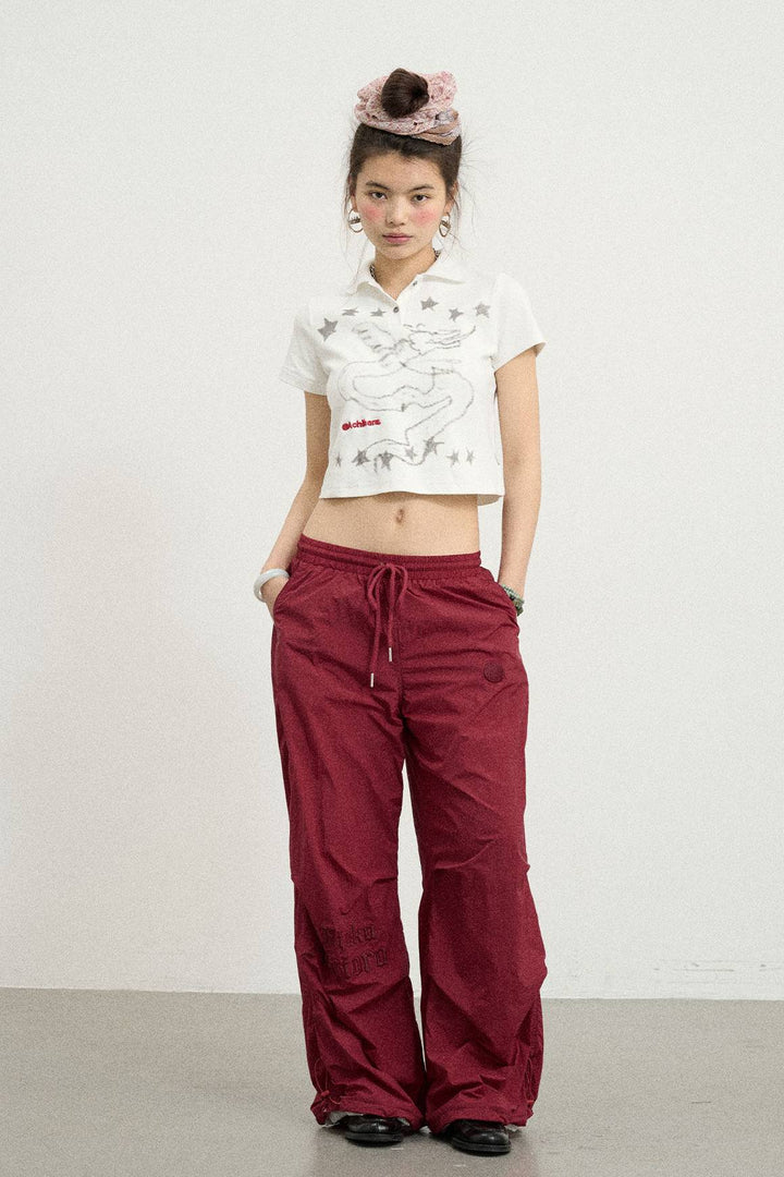 Cropped Angel Polo Shirt