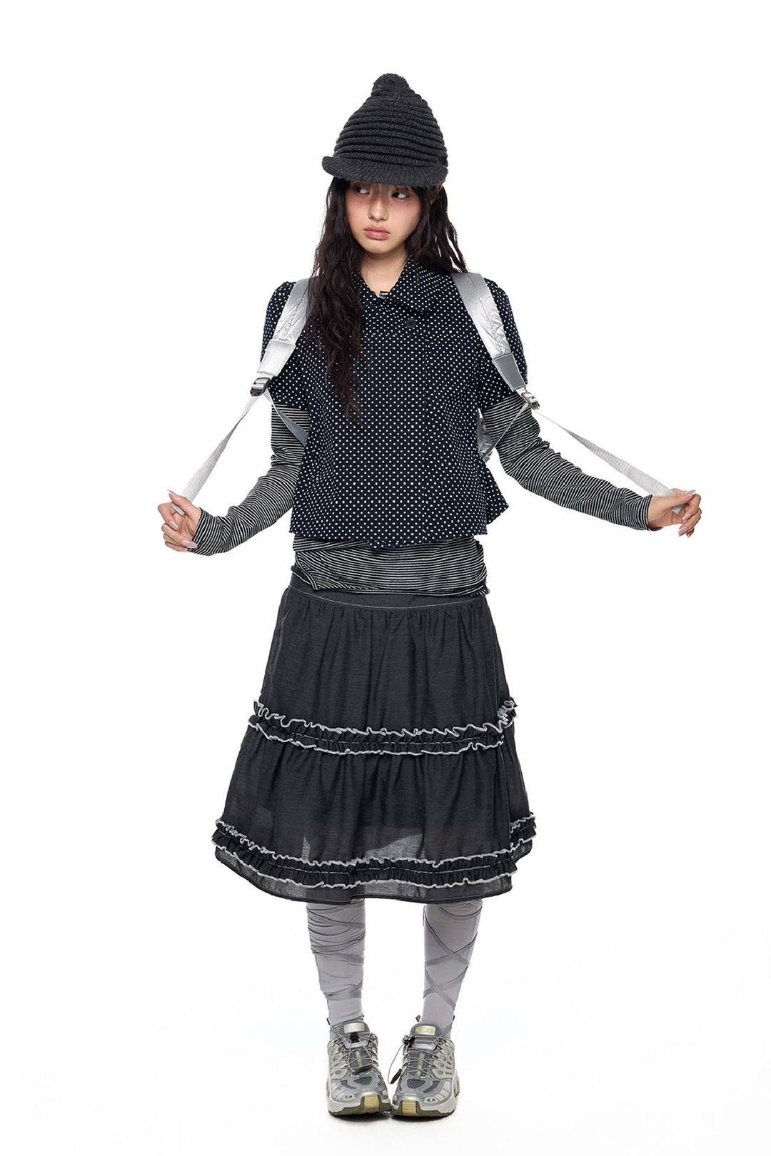 Cropped Puff Sleeve Shirt