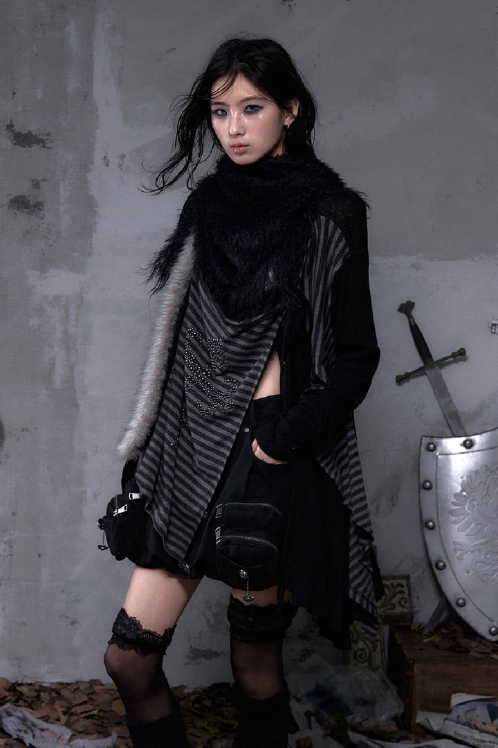 Striped Relic Knit Cardigan