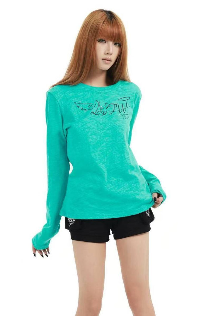 Angel Graphic Longsleeve Top