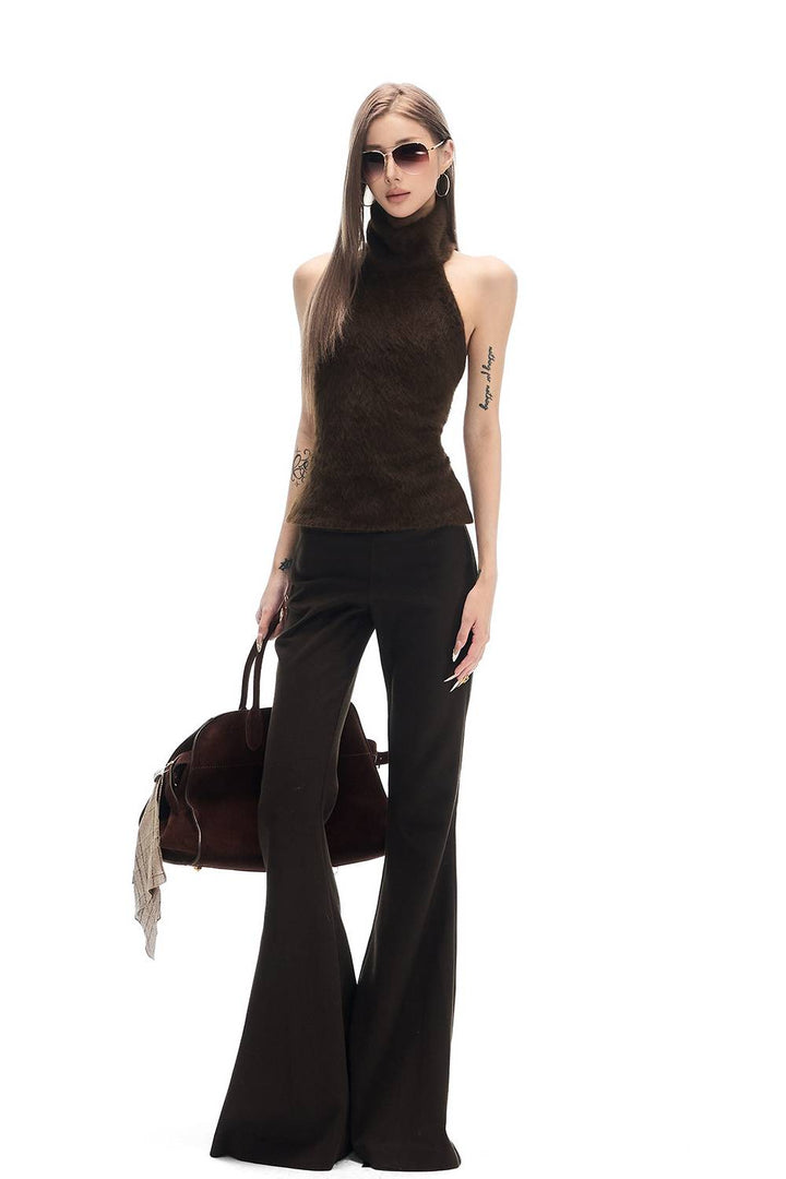 Faux Fur Halter Top