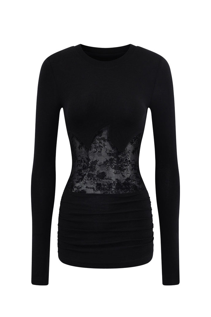 Gia Lace Panel Longsleeve