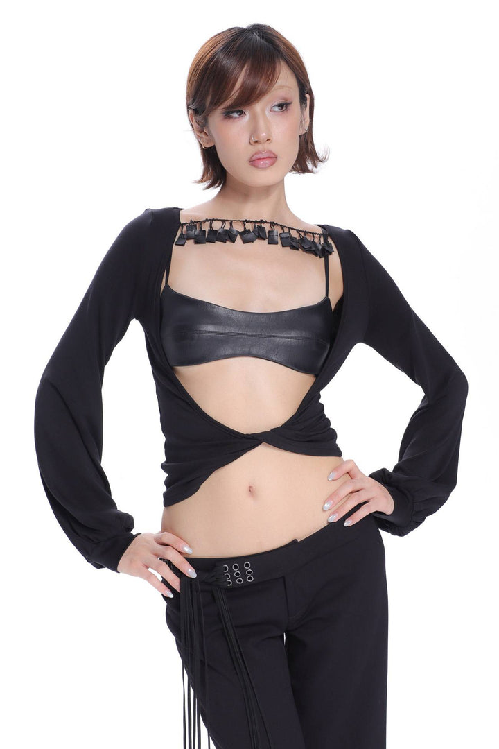 Open Back Draped Top