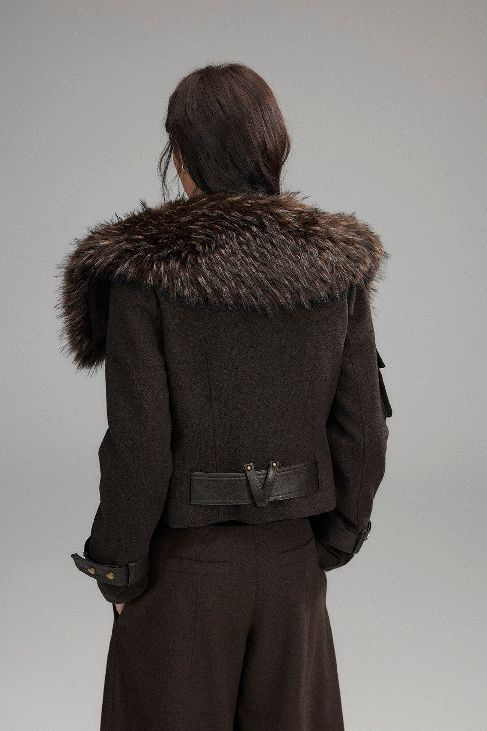 Carmen Wool Fur Coat