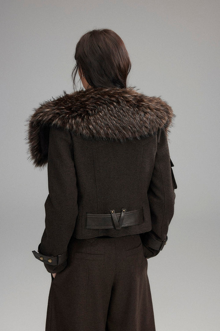 Carmen Wool Fur Coat