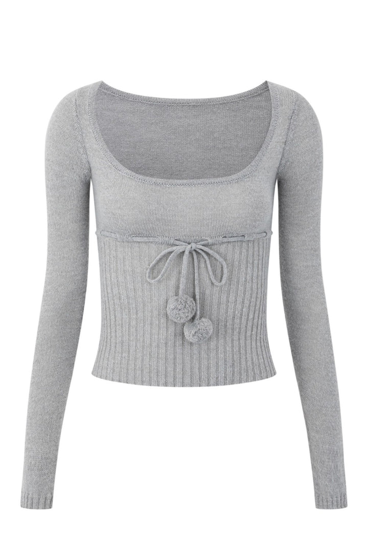 Lily Drawstring Knit Top