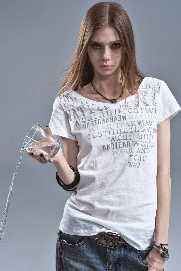Soft Washed Print Tee
