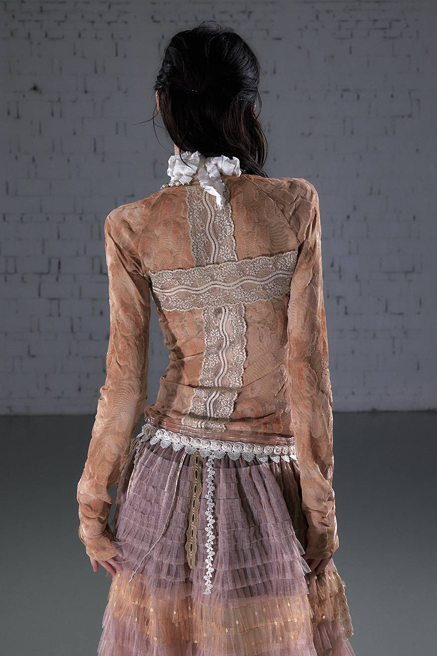 Ash Veil Mesh Top