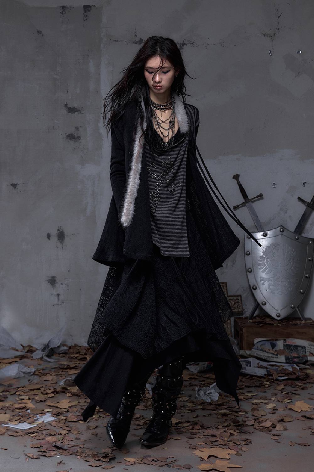 Striped Relic Knit Cardigan