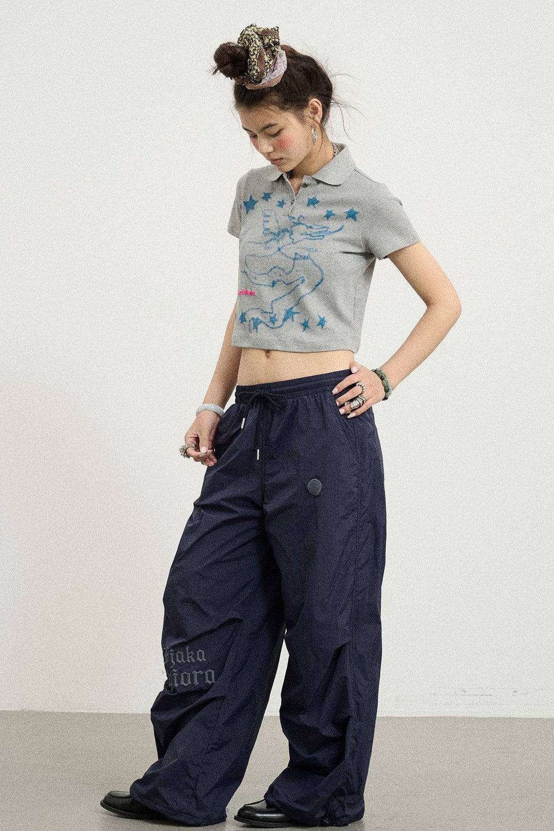 Cropped Angel Polo Shirt