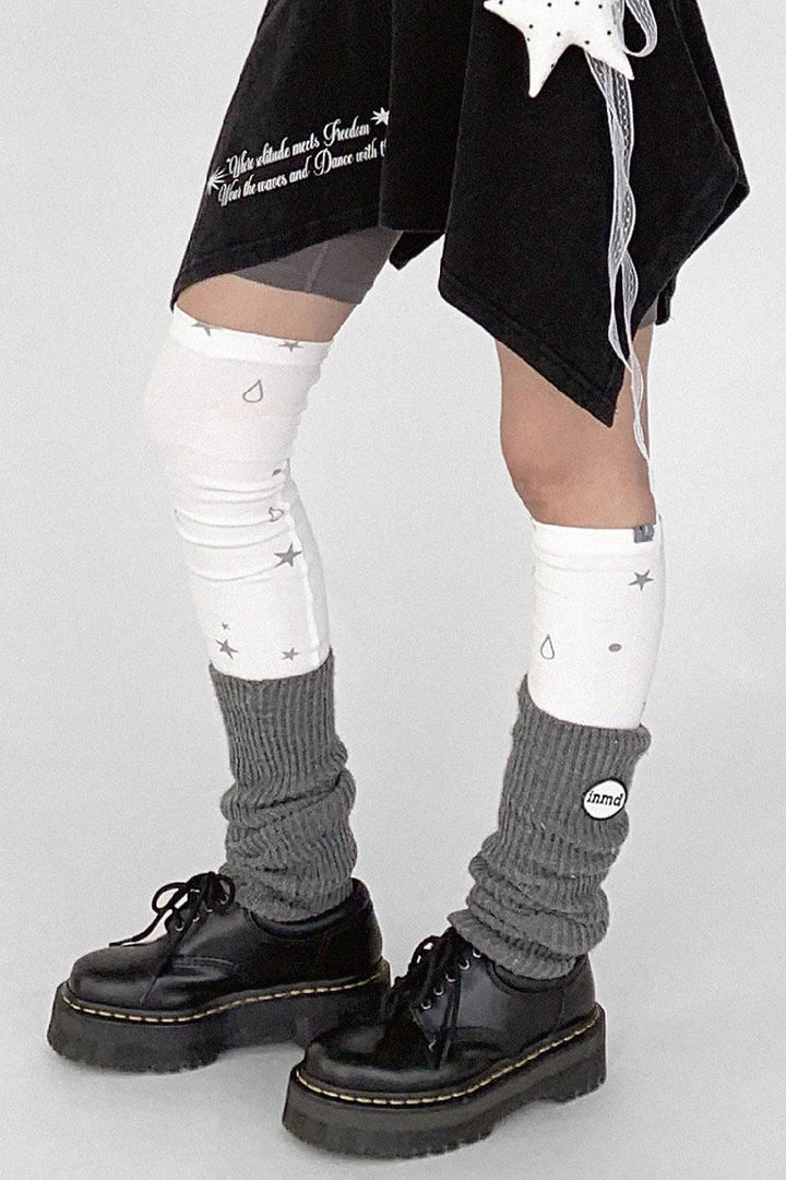 Star Print Leg Sleeves