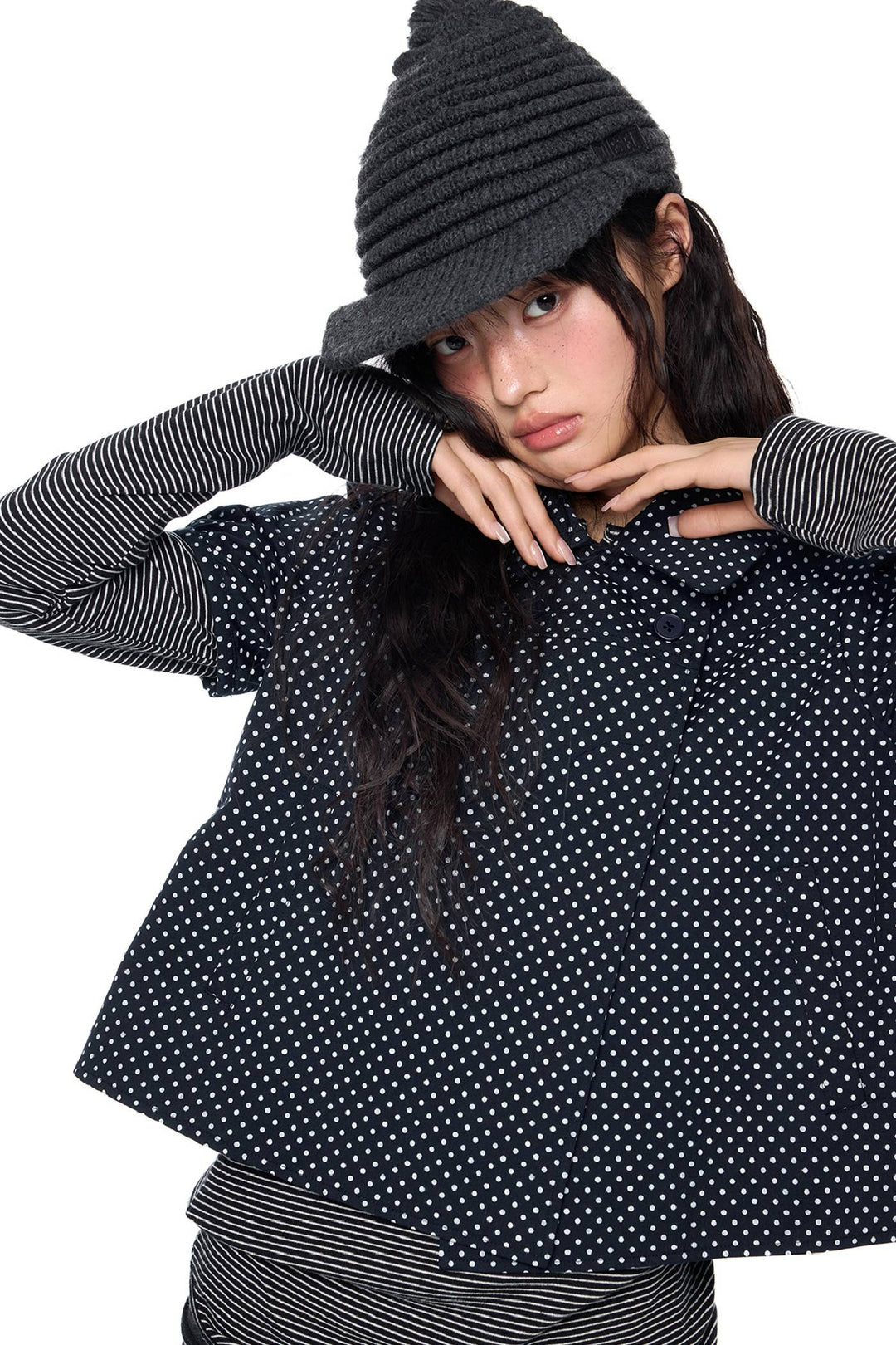 Cropped Puff Sleeve Shirt