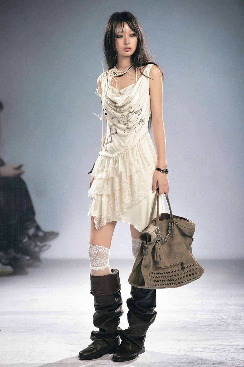 Suki Lace Ruffle Dress