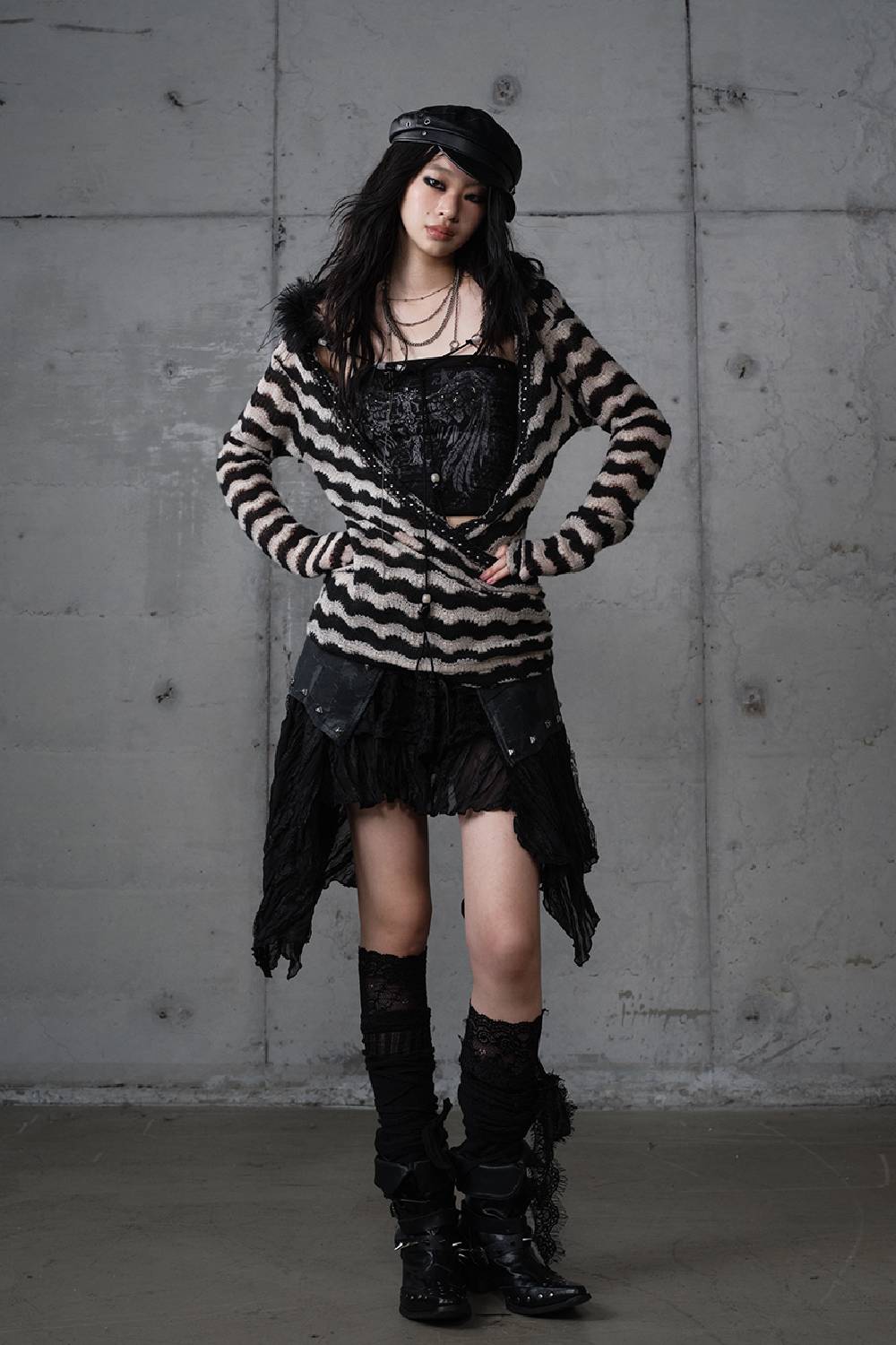 Feather Neck Wrap Tee