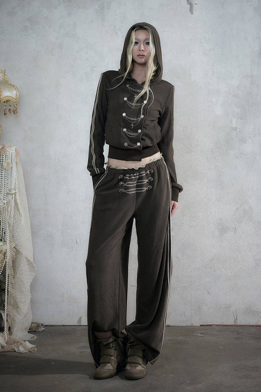Military Chain Detail Pants