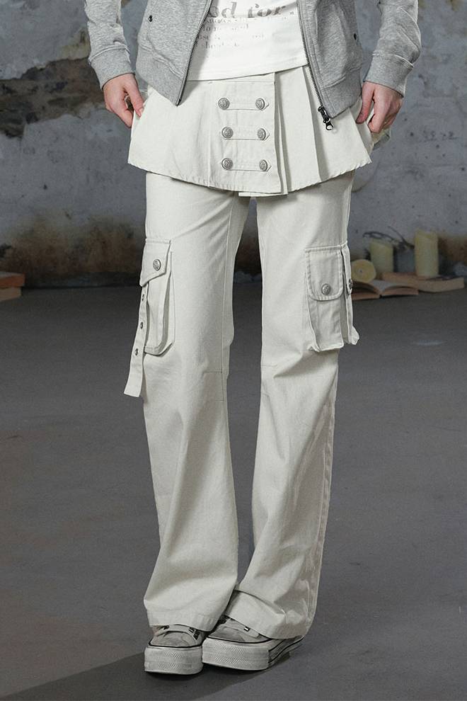 Washed Utility Cargo Pants