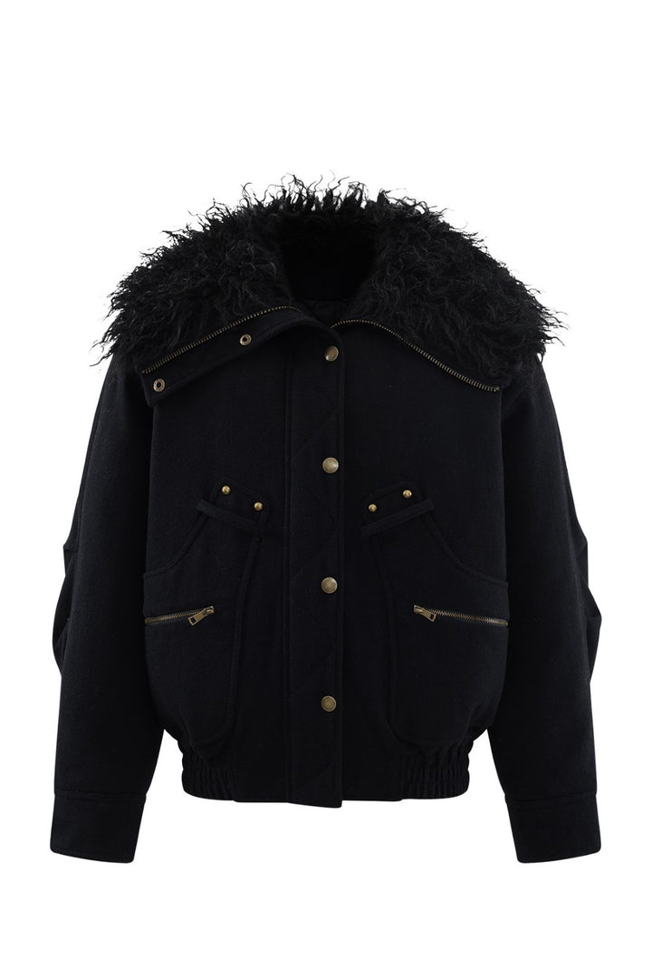 Sloane Fur Bomber Jacket