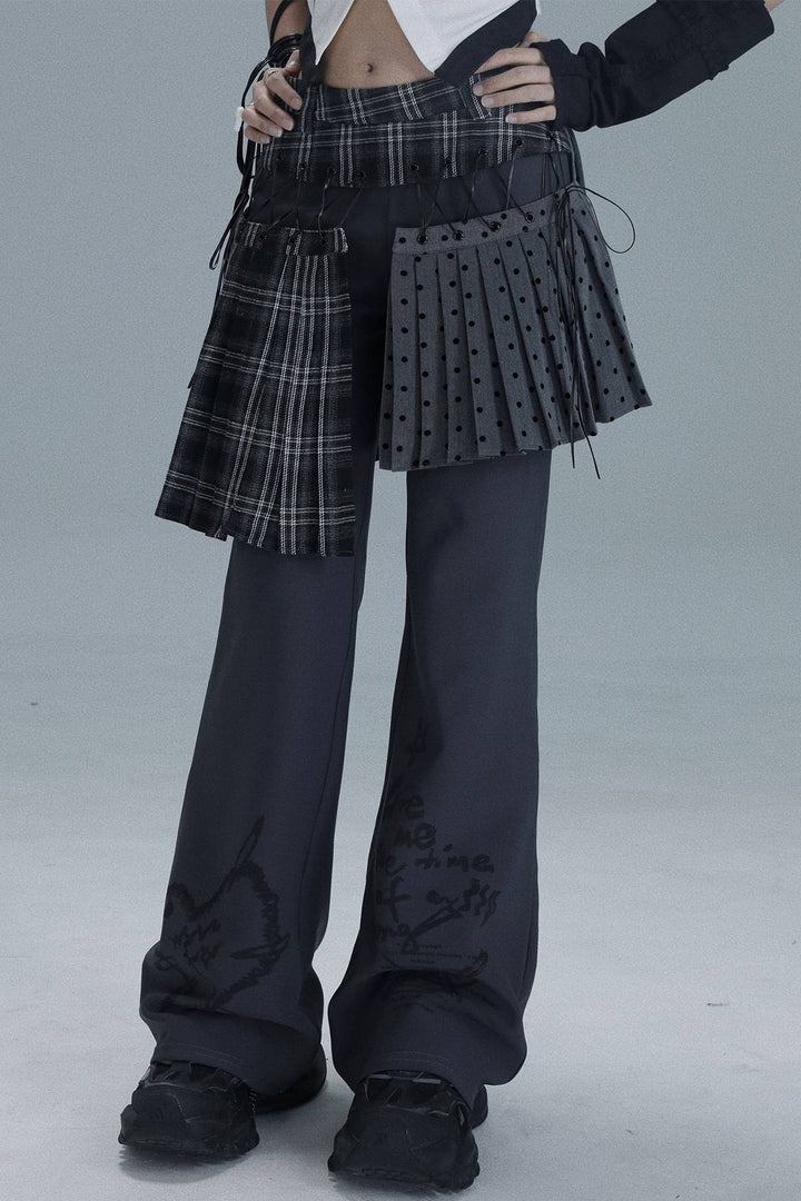 Shadow Layer Skirt Pants