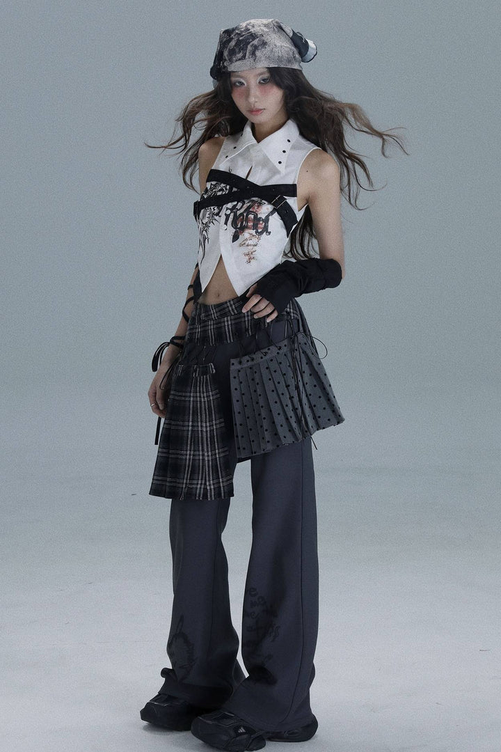 Shadow Layer Skirt Pants