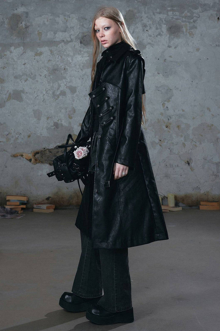 Longline Panelled Trenchcoat