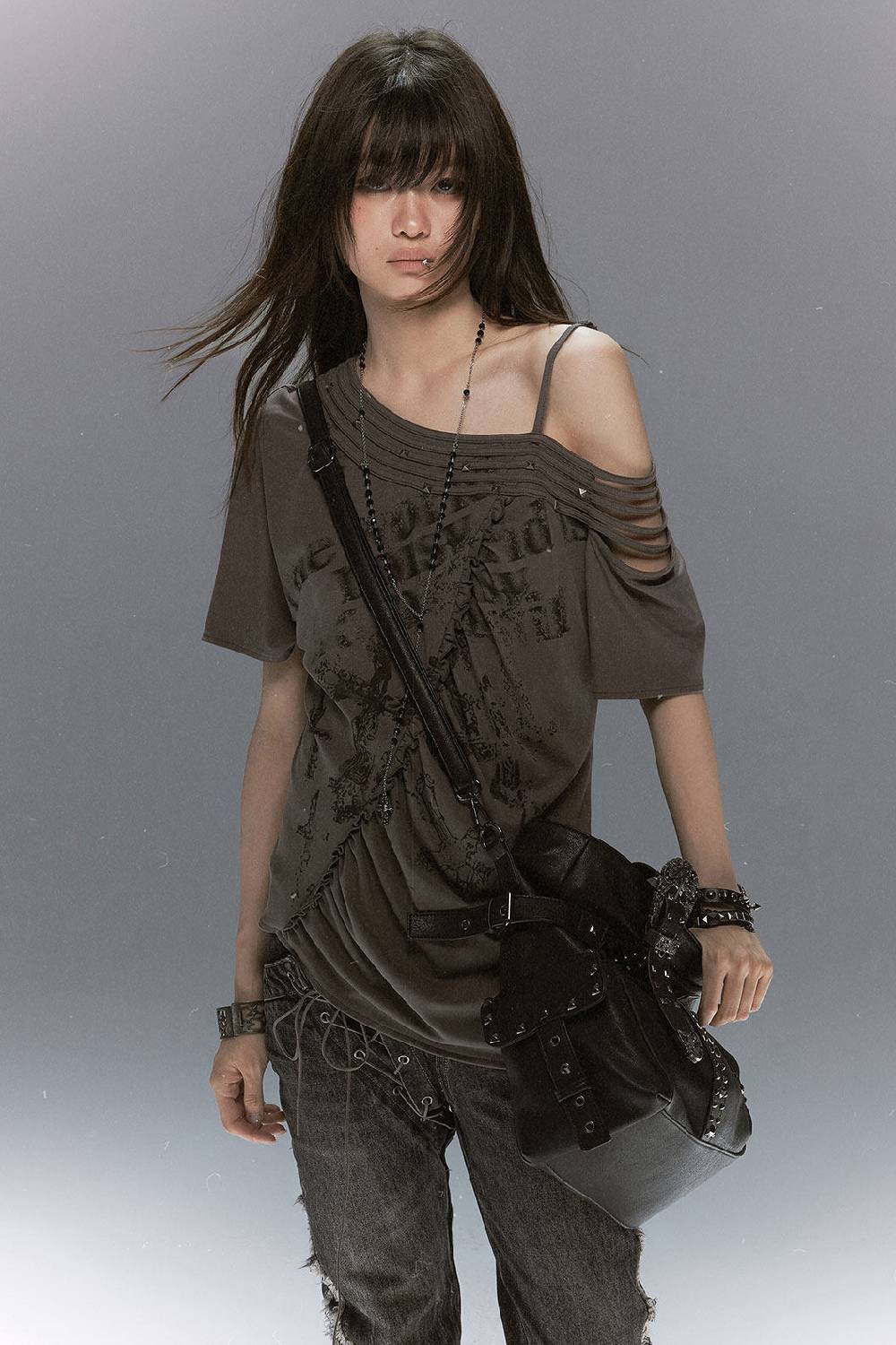 Grunge Drape Graphic Tee