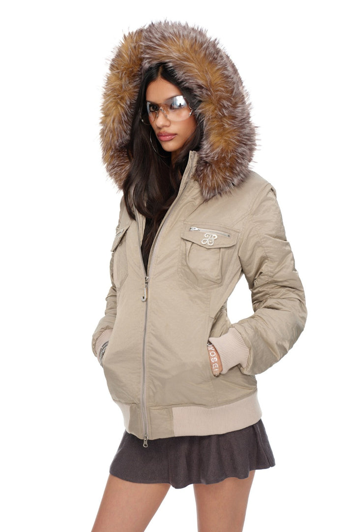 Giselle Ruched Bomber Jacket
