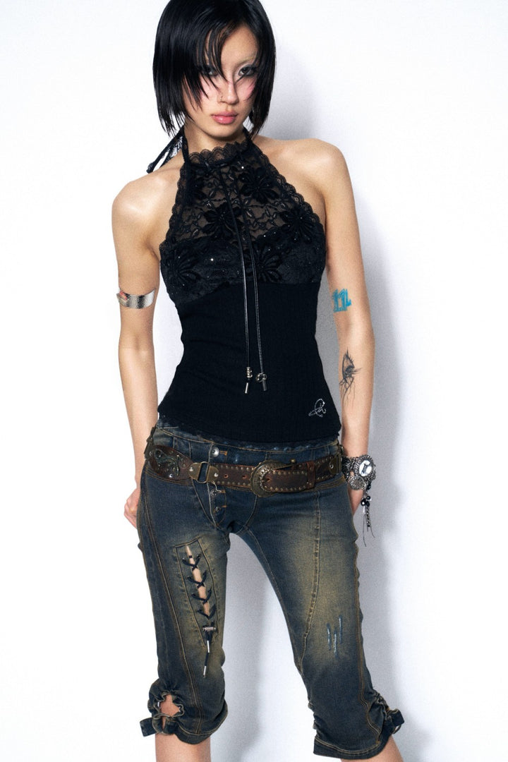 Sia Lace Halter Top