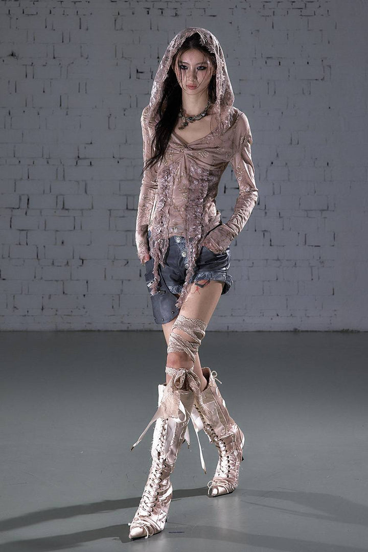 Faded Lace Top