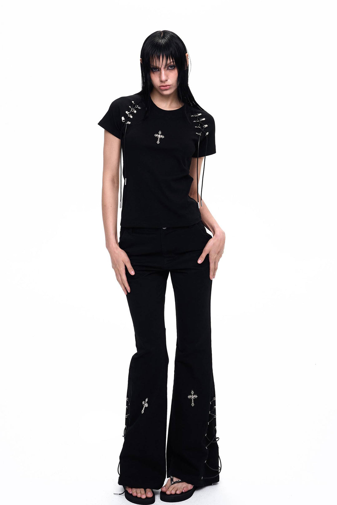 Cross Hardware Fitted Tee