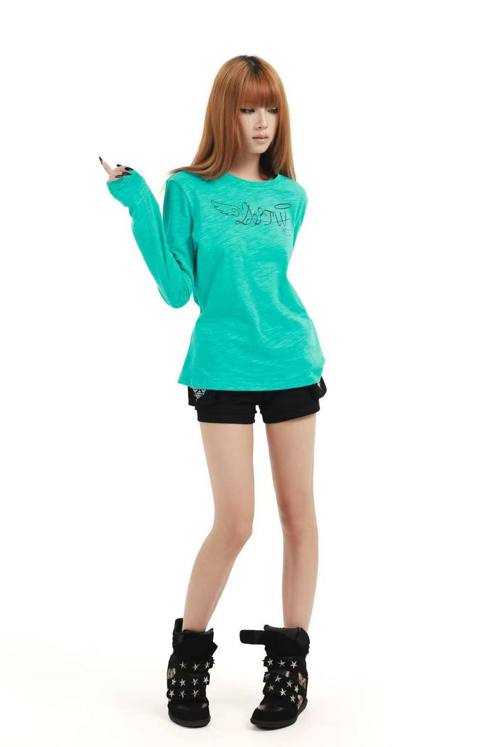 Angel Graphic Longsleeve Top
