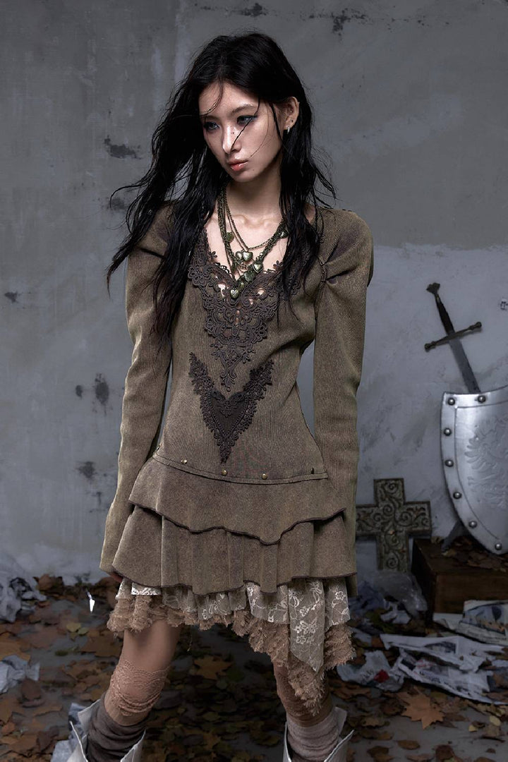 Lace Corset Mini Dress