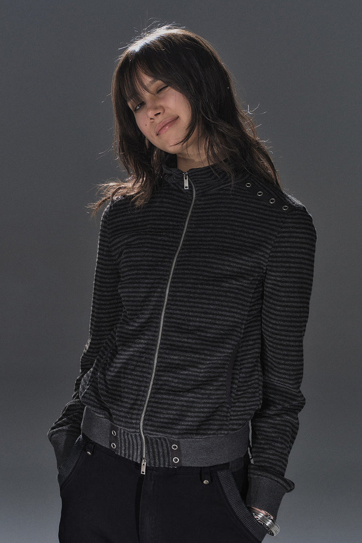 Lior Striped Rivet Jacket