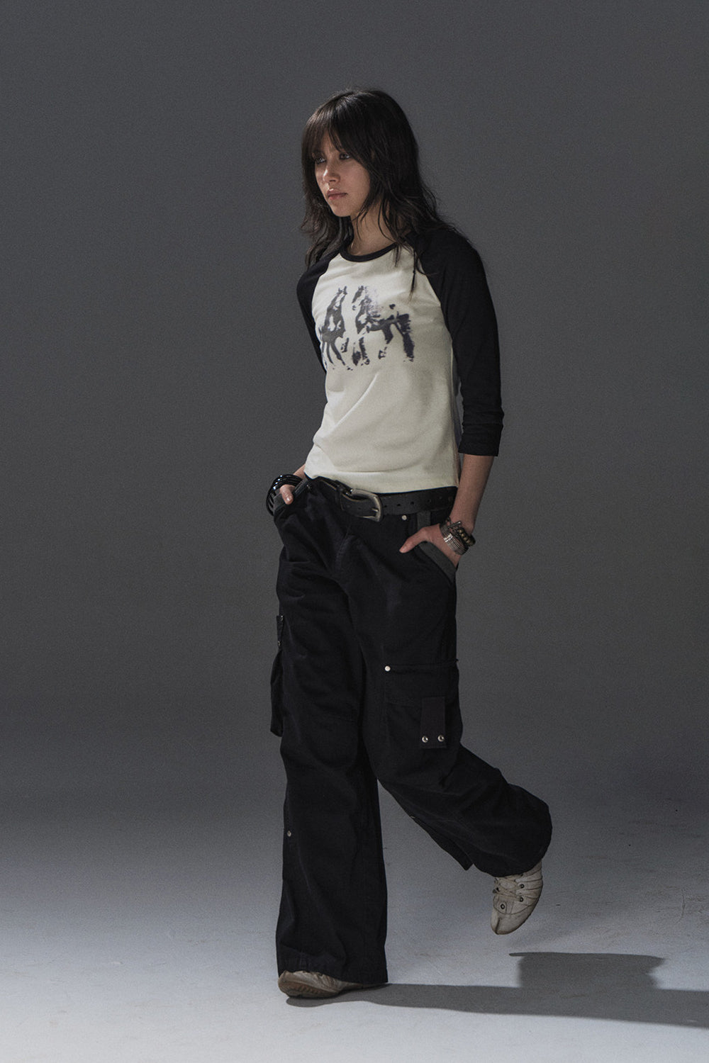 Wide Rivet Cargo Pants