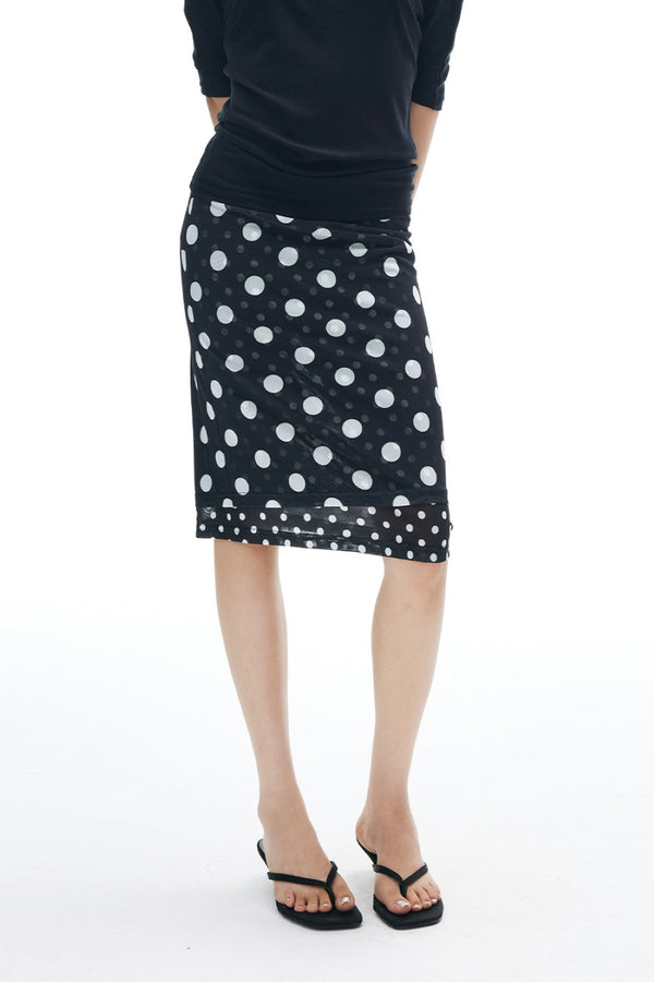 Gianna Polka Mesh Skirt