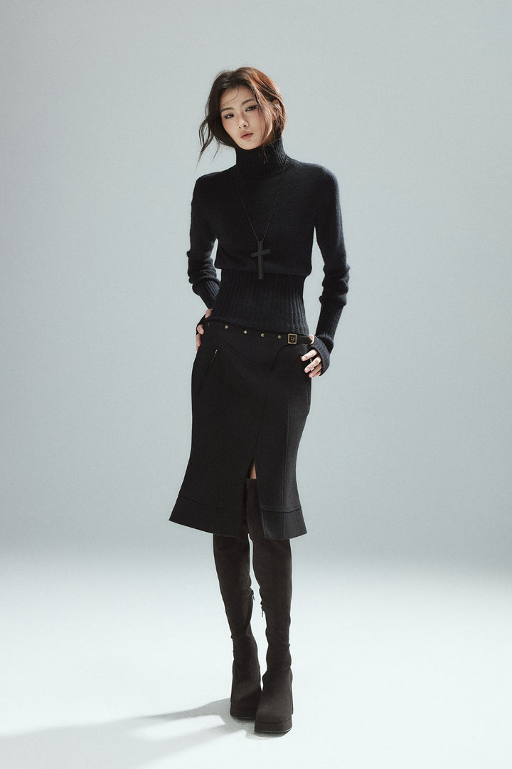 Elix Buckle Accent Skirt