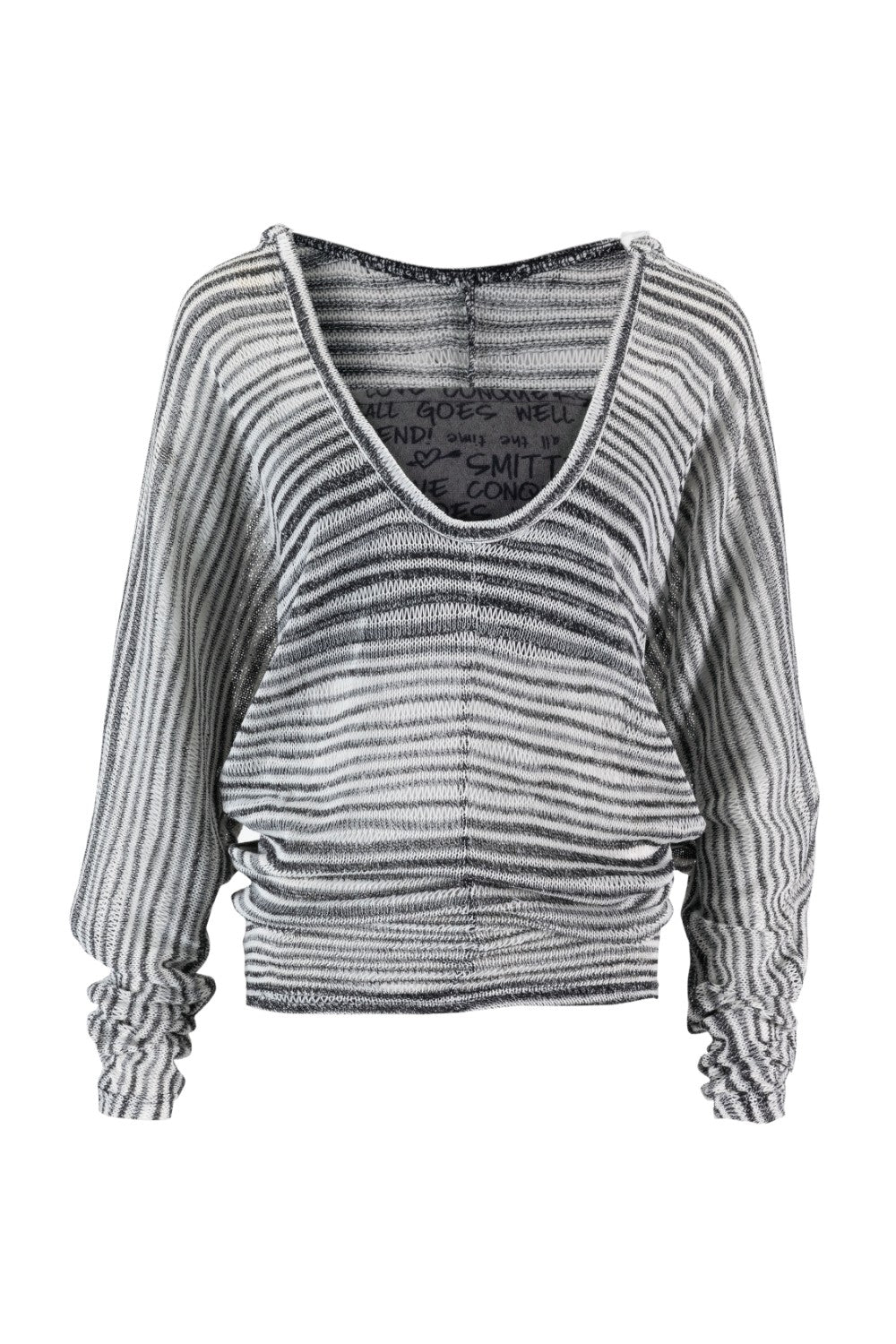 Chloe Striped Layered Hoodie