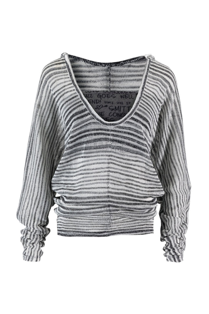 Chloe Striped Layered Hoodie