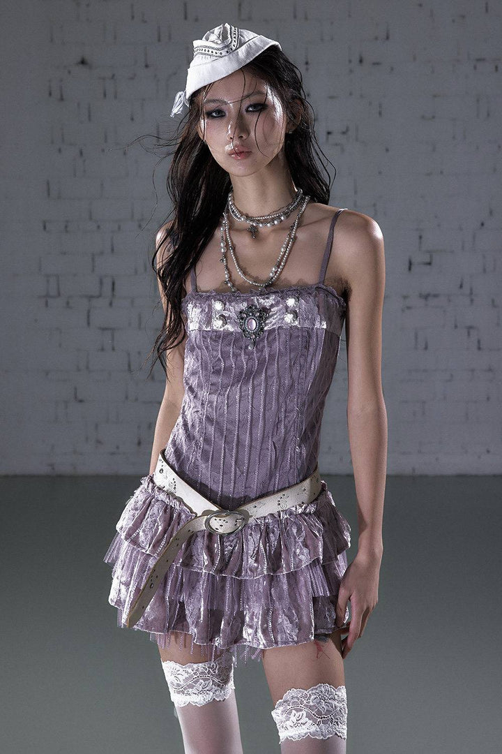 Ballet Ruffle Mini Dress