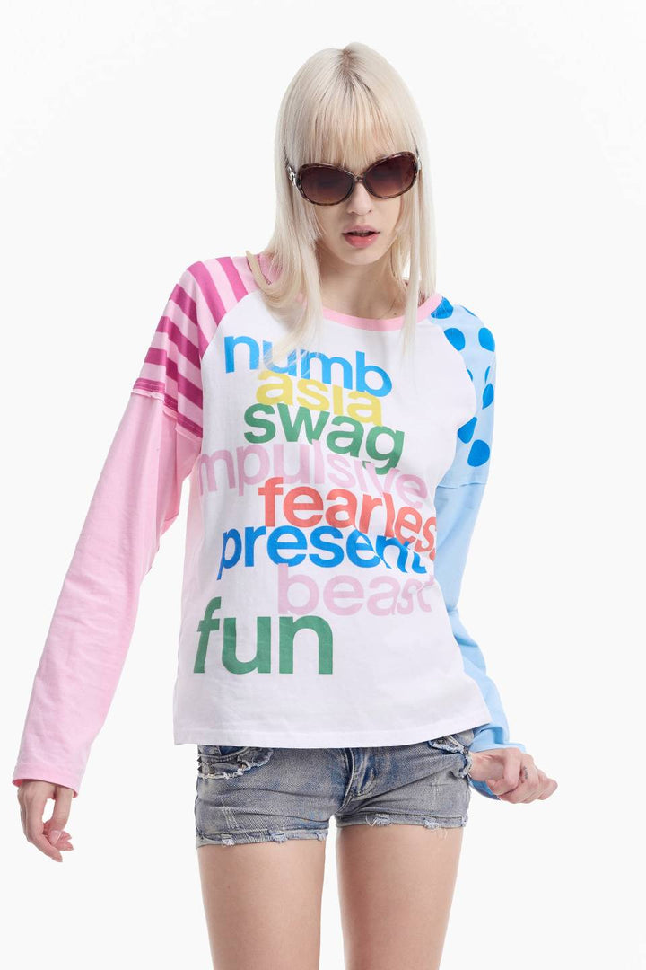 Colorblock Graphic Longsleeve