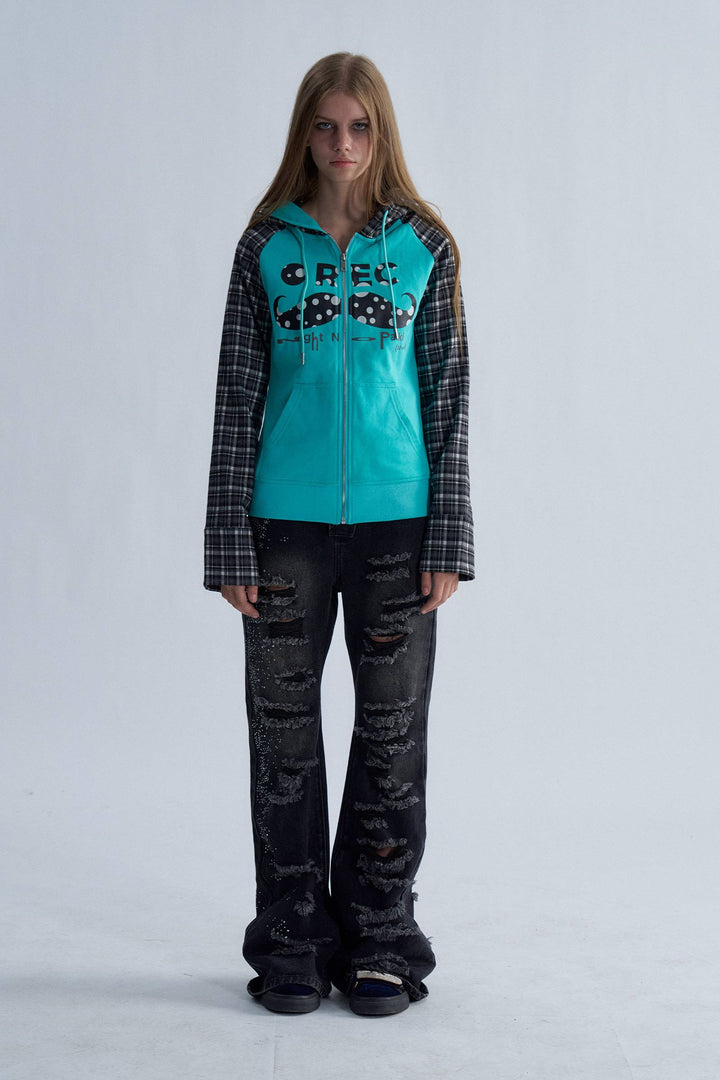 Check Graphic Hoodie