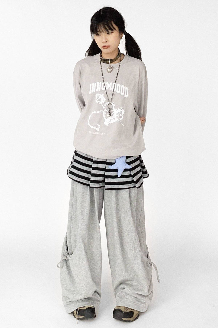 Relaxed Wide Leg Sweatpants