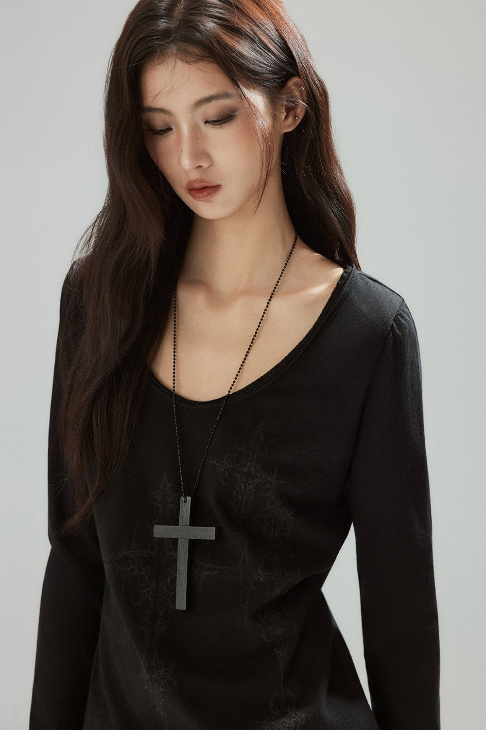 Vena Cross Print Shirt