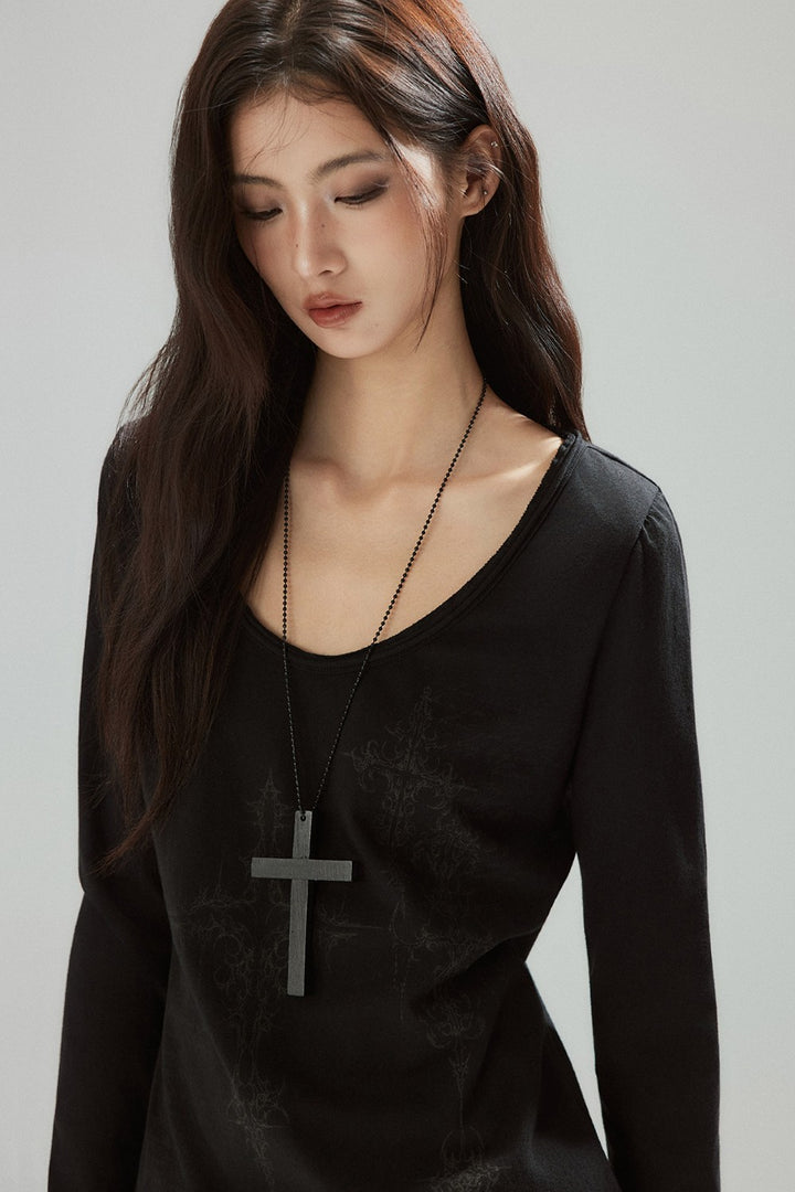 Vena Cross Print Shirt