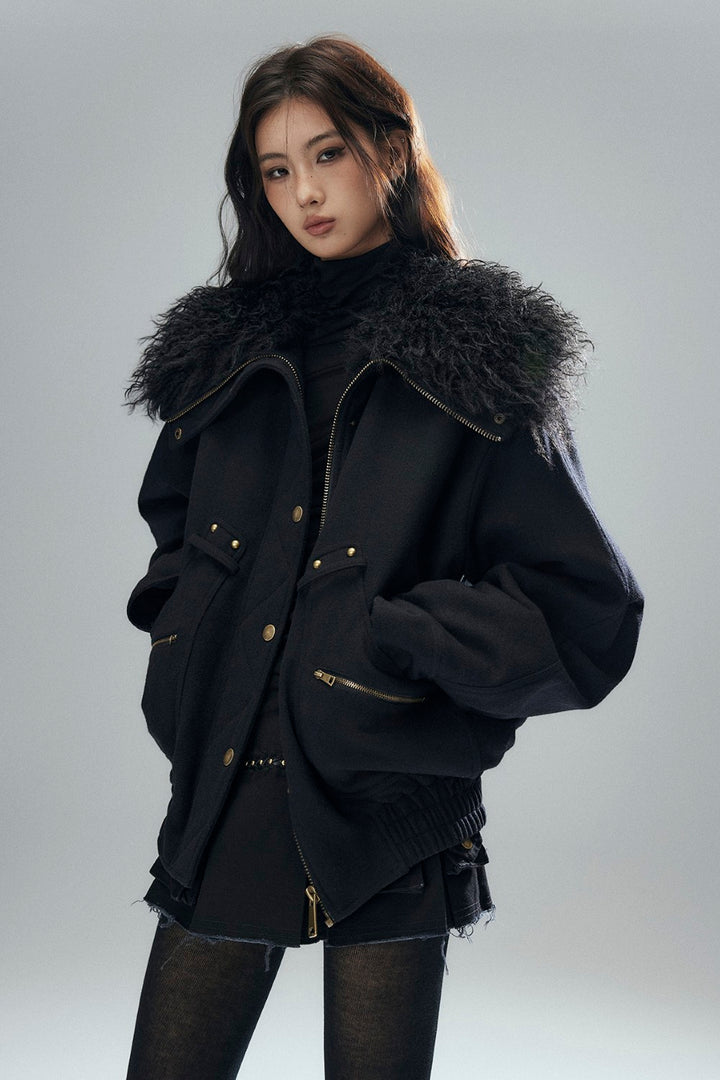 Sloane Fur Bomber Jacket
