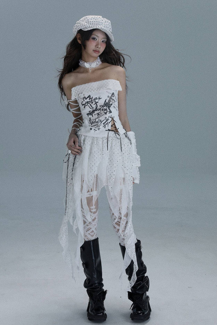 Crossfire Lace Corset Top