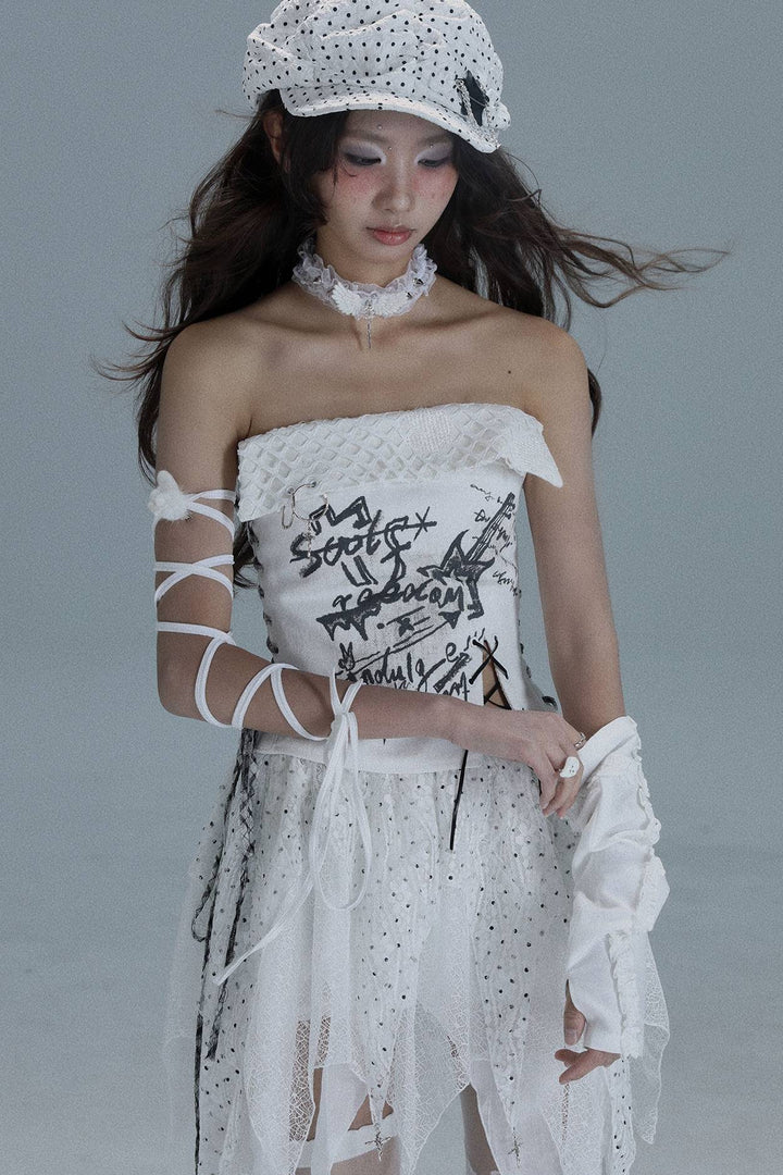 Crossfire Lace Corset Top