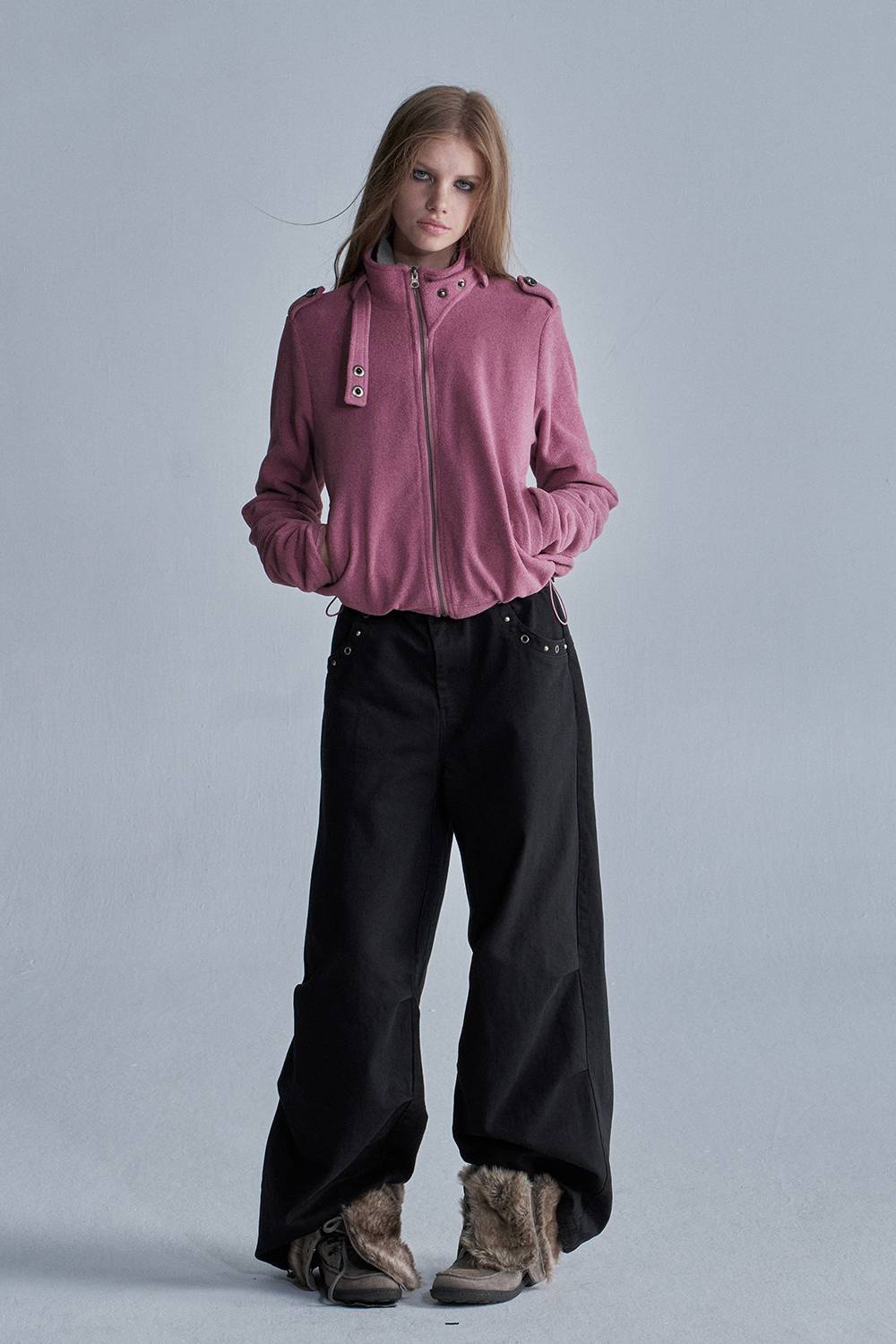 Studded Wide Leg Pants