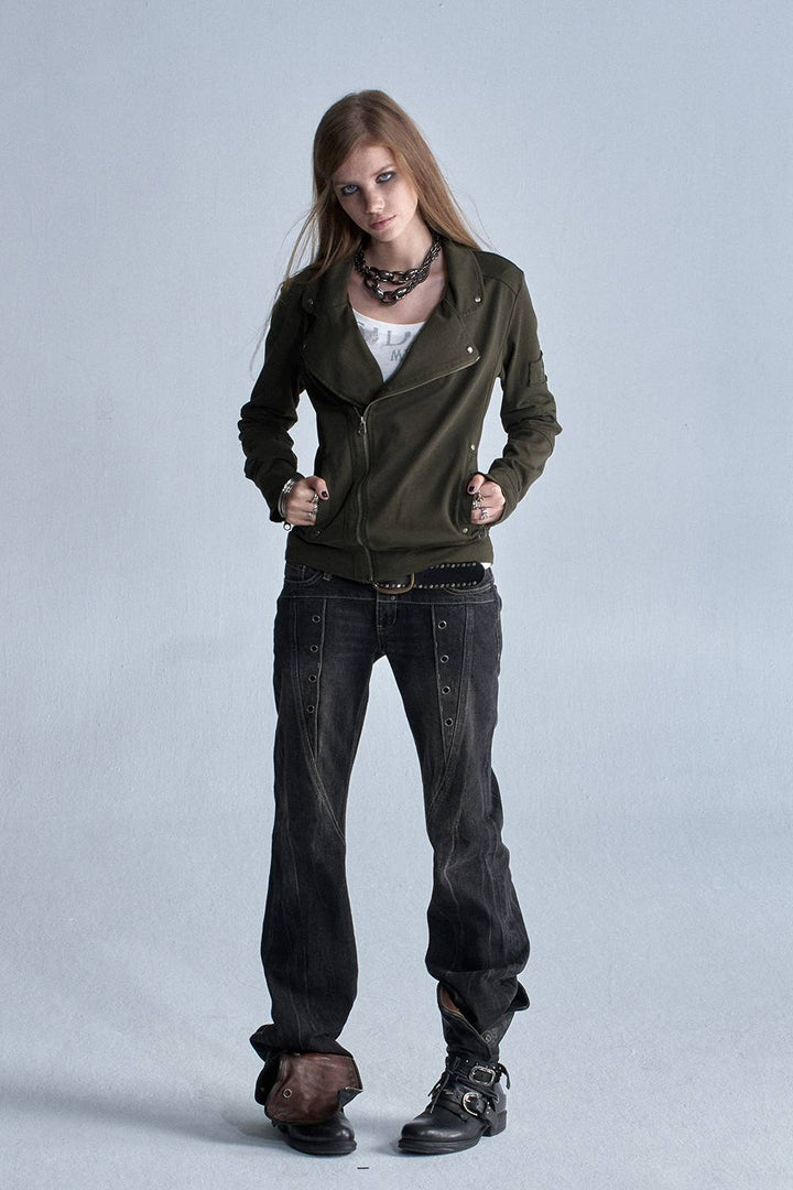 Utility Zip Moto Jacket