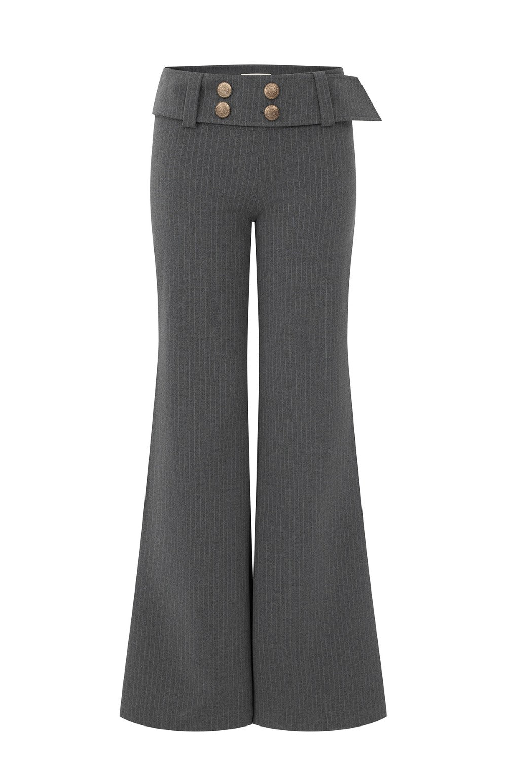 Pinstriped Tailor Flare Pants